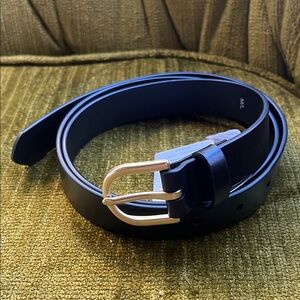 J. Crew Black Leather Belt